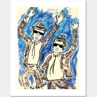 Dan Aykroyd and John Belushi The Blues Brothers Posters and Art
